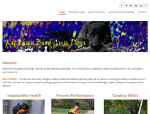 Tablet Screenshot of kickingbirdgundogs.com